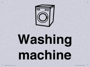 Dementia washing machine sign